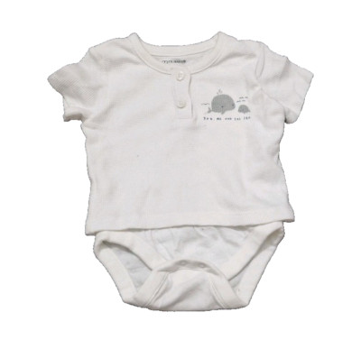 Unisex Baby, Säugling, Kleinkind Kleid, Farbe weiß gelb, Größe 0-3 Monate 