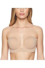 Fashion Forms Women's Voluptuous U Plunge Backless Strapless Bra Nude