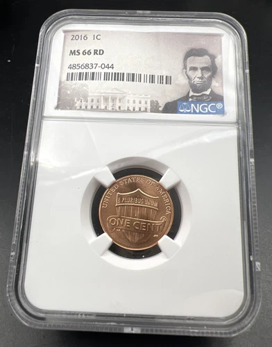 2016 P 1c Lincoln Shield Cent Coin NGC MS66 RD #044