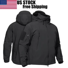 Men's Windproof Winter Jacket Warm Winter Coats Outdoor Ski Snow Hooded Jackets