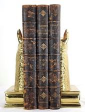 1876 A NEW LIBRARY OF POETRY AND SONG 3 VOL WILLIAM C BRYANT 1ST ED ILLUSTRATED