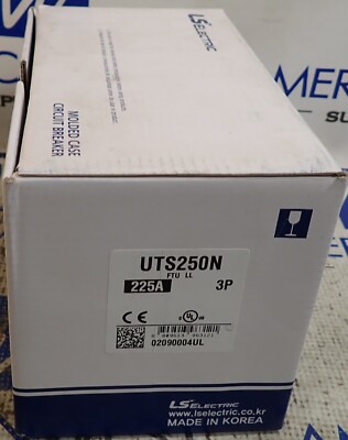 NEW - LS Electric UTS250N Breaker 02090004UL 225 Amp 3 Pole 35kA @ 480VAC