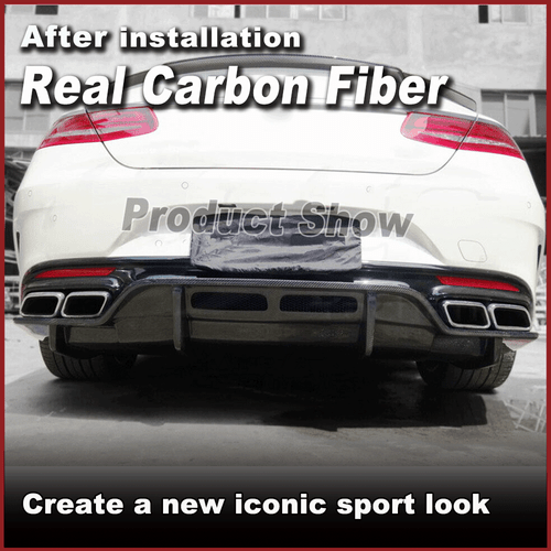 Carbon Heckdiffusor Diffusor Lippe Für Mercedes S-Klasse Coupe C217 S500 S550 - Picture 4 of 9