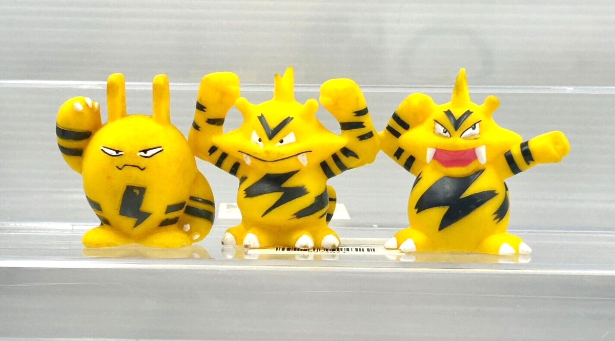 Japan BANDAI Pokemon Zeraora Electivire Elekid Finger Puppet