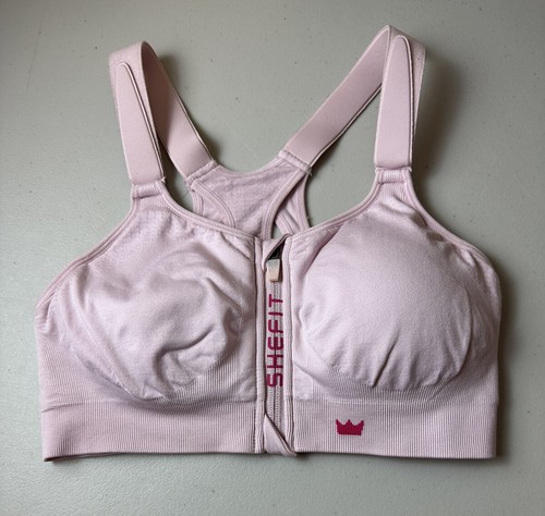 Shefit Sport BH Damen klein rosa Frontreißverschluss kabellos gepolstert Racerback