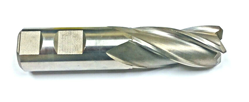 .961" 4-Flute HSS NCC Plunge Cut End Mill with 45 Degree Ang