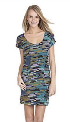 Walter Watercolor Paint Drop Chiffon Dress 8