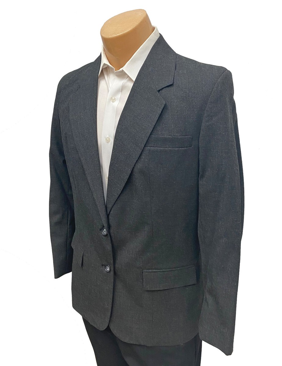 ladies grey dress jacket Women's Executive Apparel Blazer Suit Size 24 Made in USA New dark grey suit combinations ladies