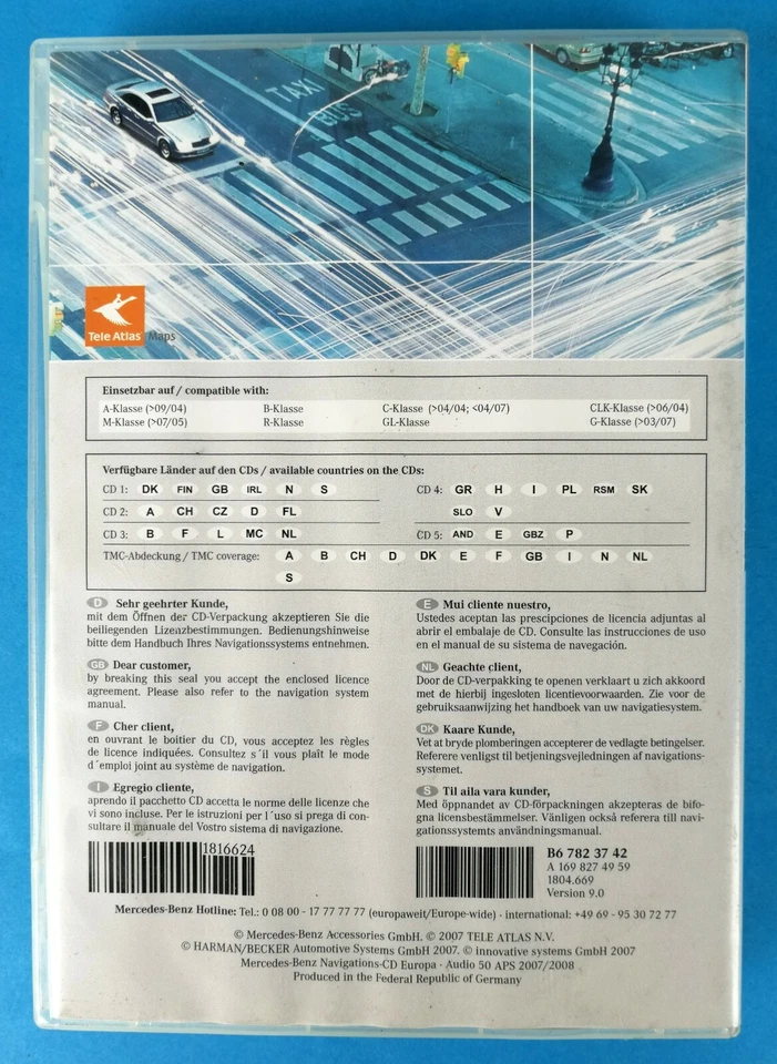 MERCEDES NAVIGATIONS CD - APS 2007/2008 - (MANCA IL CD 2) - Immagine 3 di 3