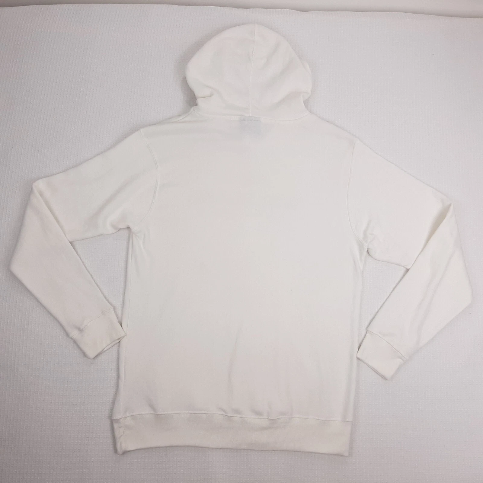 OFF WHITE Rara felpa con cappuccio JA J.America taglia XL Wolfgang Confezionatori bianco panna unisex