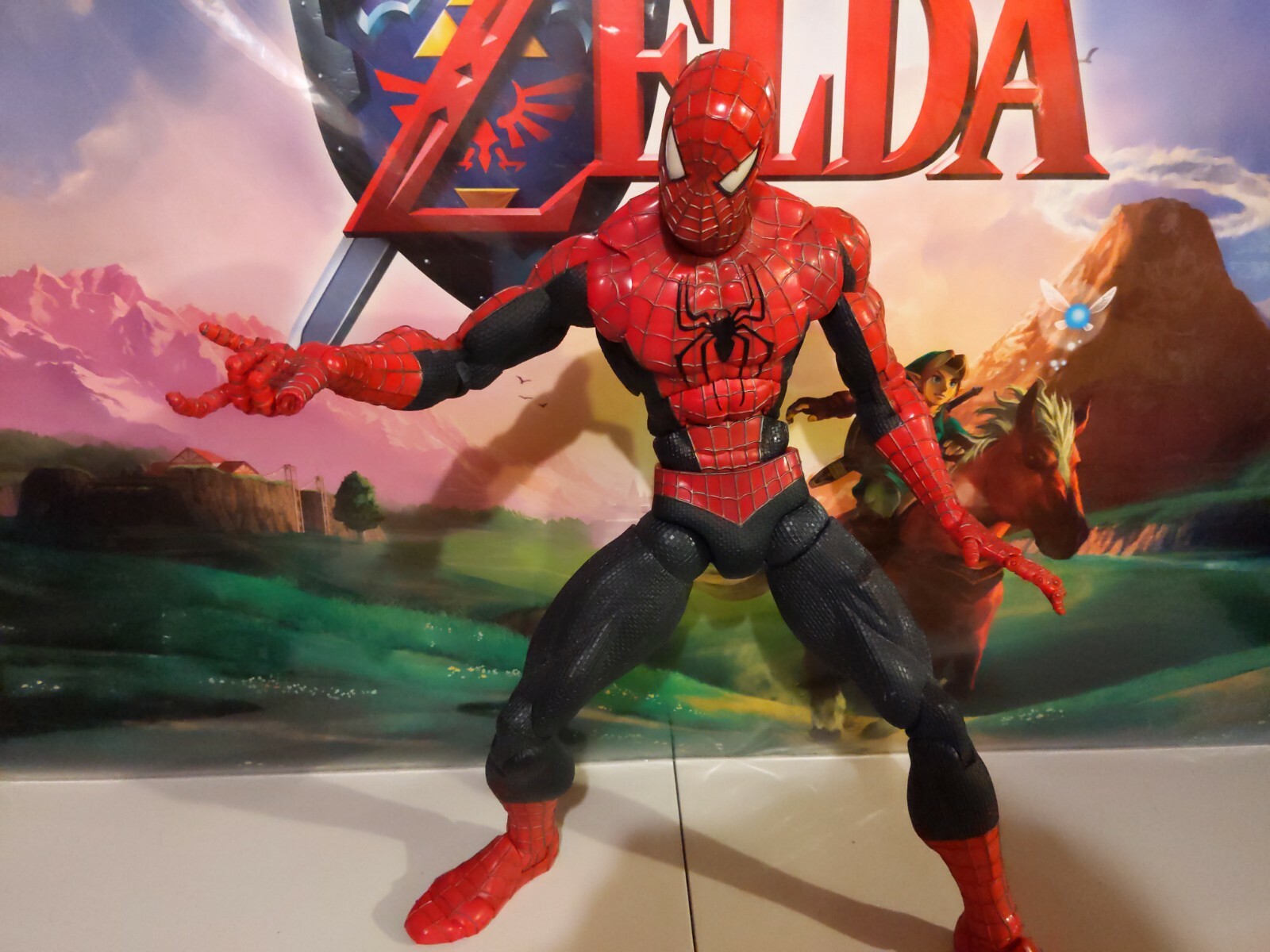 18 inch spiderman action figure with 67 points of articulation