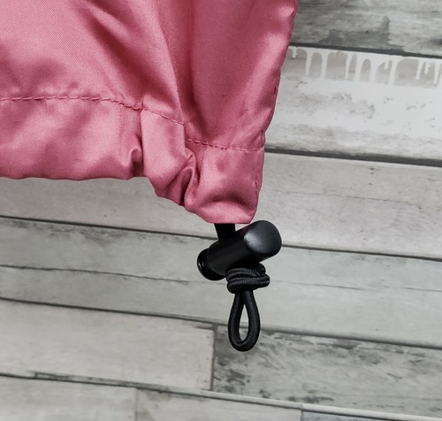Vintage Hind Windbreaker Size Large Rain Jacket Pockets Full Zip Retro Pink Blue - Picture 9 of 10