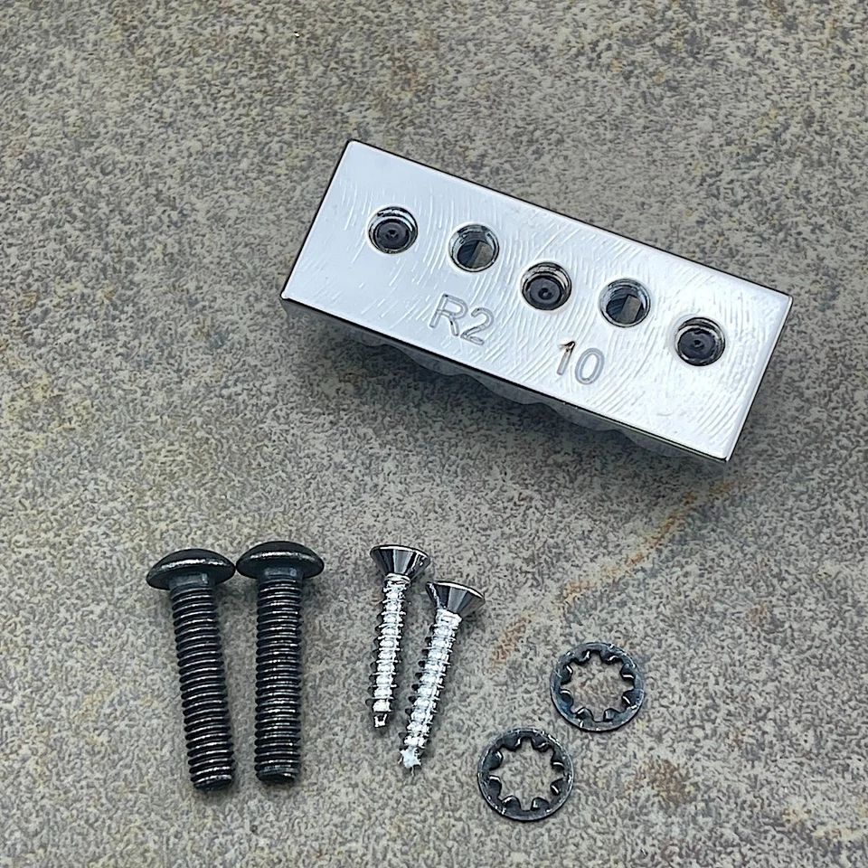 Schaller Locking Nut with Mounting Screws Chrome 20040220 - Image 3 of 4