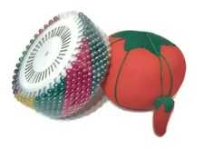 480 Assorted color sewing faux pearl round head w/ pin cushion corsage pins