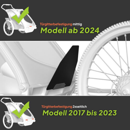 Spritzschutz verstellbar für Thule Chariot Sport, Cab, Cross, 1+2 2017er Modell - Bild 2 von 9
