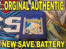 ORIGINAL AUTHENTIC Pokemon Blue Version w/ New Save Battery Nintendo Gameboy