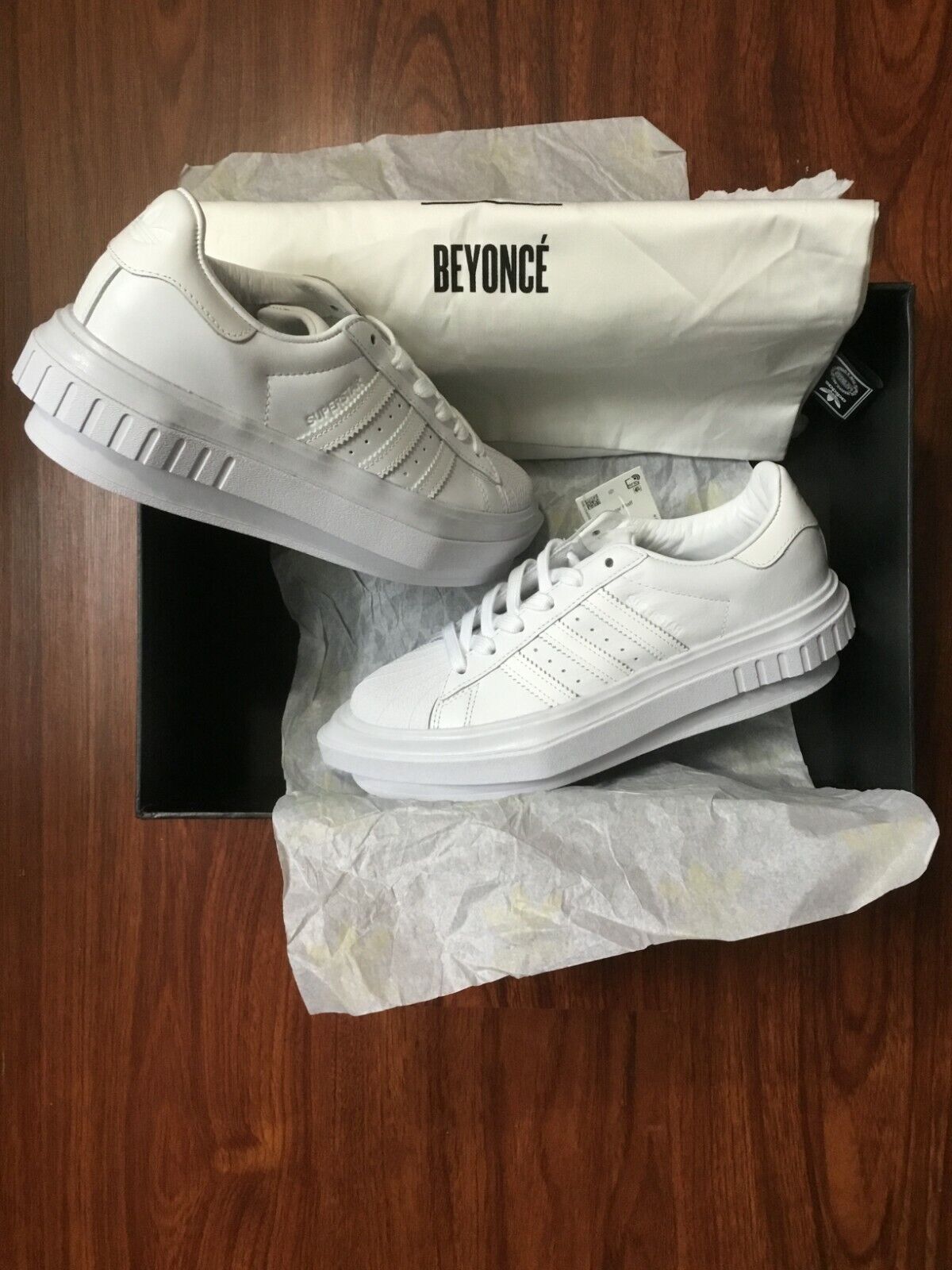 Beyoncé x Adidas Superstar Platform B Limited Edition FRIENDS & FAMILY  (WHITE) | eBay