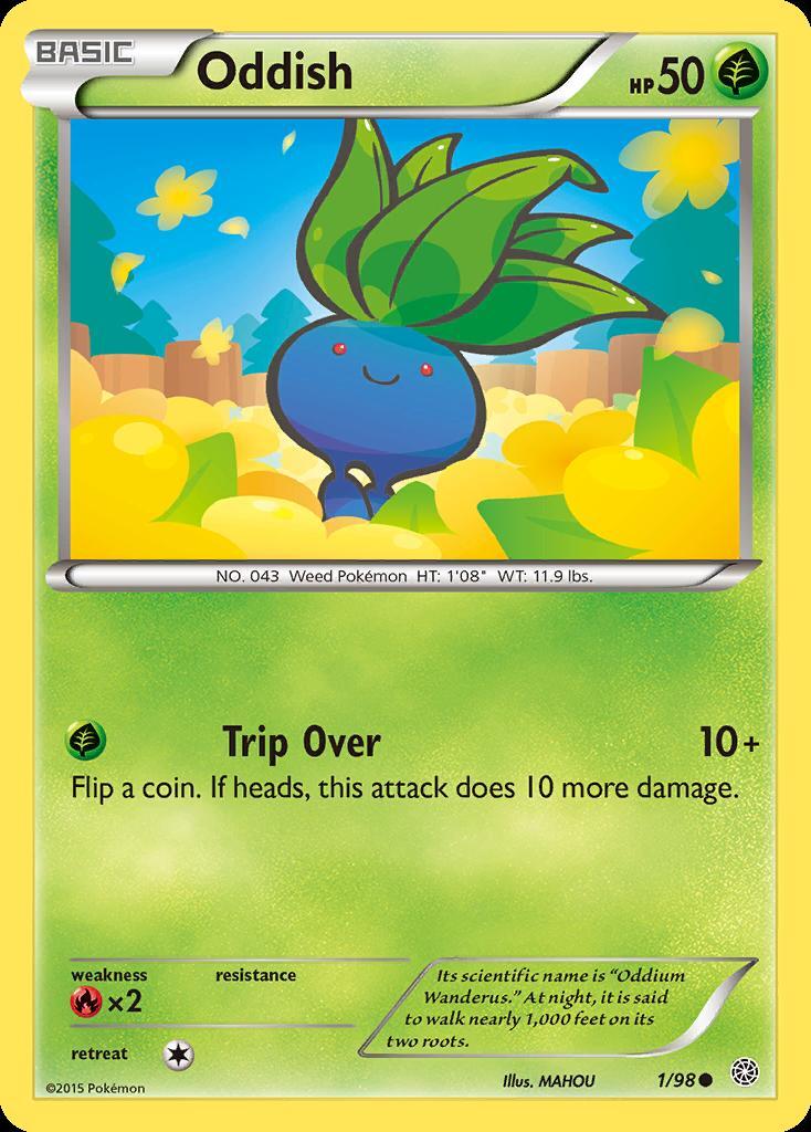 Pokemon Oddish (1/100) Ancient Origins LP