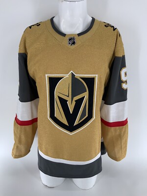 Vegas Golden Knights Jack Eichel #9 Adidas Jersey Men Sz 46 Gold