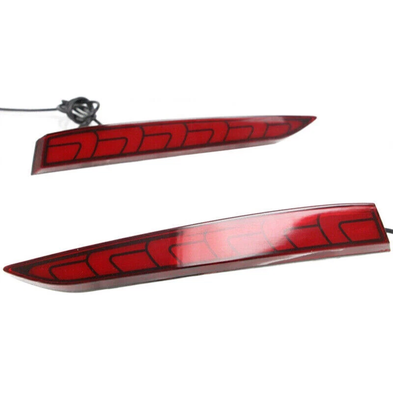 2018-2019 LED Rear Bumper Reflector Light DRL Fog Kit For Hyundai Solaris Accent - Изображение 4 из 4