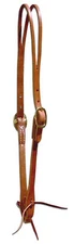 Harness leather split ear bridle headstall ties 5/8" custom quality cowboy H1070