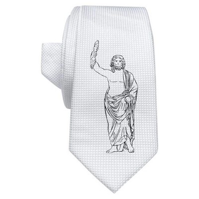 Weiße Krawatte / Krawatte 'Zeus' mit Geschenkbox (AT00005072)