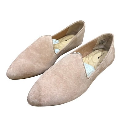 NEW Birdies The Heron In Pink Leather Flats Slip-on Shoes 7 Venetian Pointed