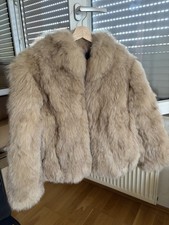 Echt Fuchs Pelz Mantel Größe M Beig Echtfel...