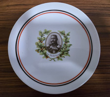 Patriotischer Teller  Paul von Hindenburg   Generalfeldmarschall vergoldet