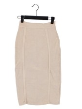 House Of CB London Women's Midi Skirt M Cream Rayon