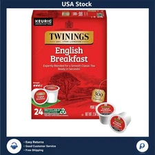 English Breakfast Tea K-Cup Pods - 24 Count for Hot or Iced Delights