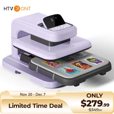 HTVRONT 15x15 Automatic Heat Press Machine 2 for Heat Transfer T-Shirt Printing