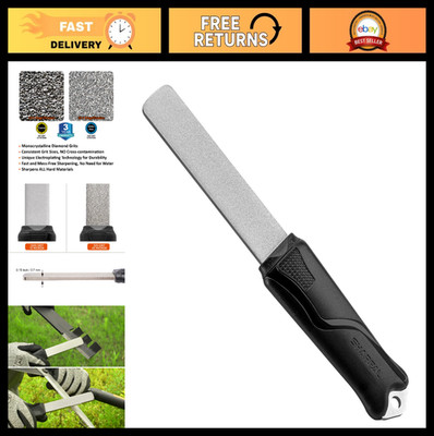 Dual-Grit Diamond Sharpening Stone File - Coarse 325/Extra Fine 1200 Grit for Kn