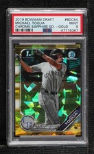 2019 Bowman Chrome Draft Sapphire Edition Gold 1/15 Michael Toglia PSA 9 02le