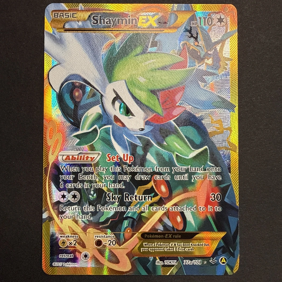 shaymin ex pokemon card price - Shaymin-EX (77/108) - XY Roaring Skies you may draw cards until you have 6 cards in your hand Shaymin EX 2013 Pokemon Legendary