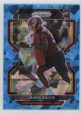2021 Panini Prizm Rookie Blue Ice Prizm 45/99 Jamin Davis #383 0q3