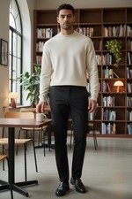 Joe Fresh Men Tuxedo Black Wool Pants SZ 32x32