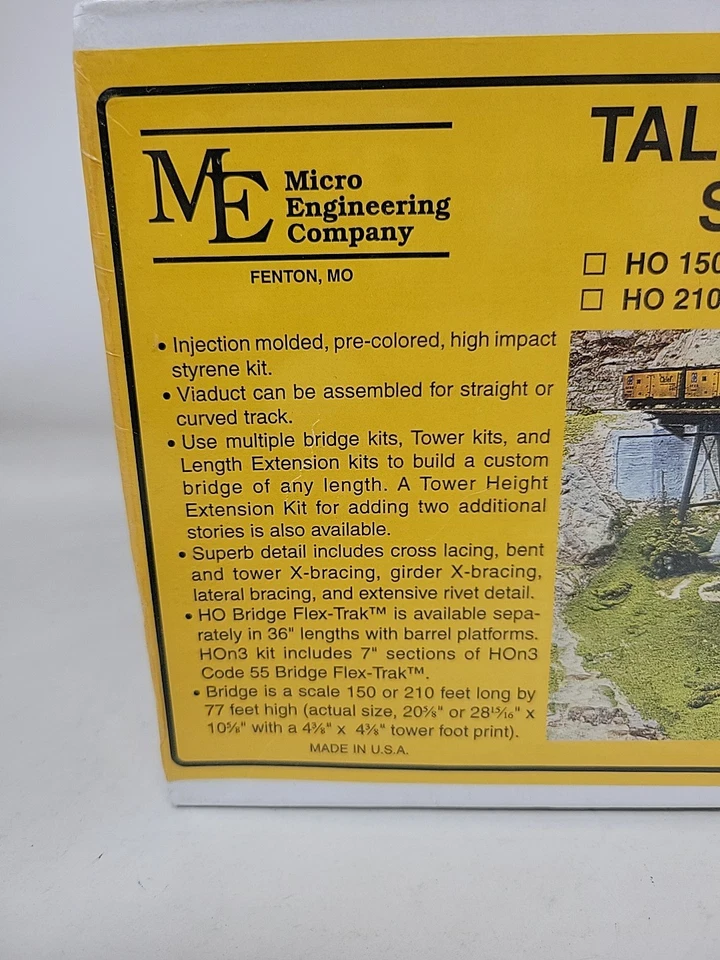 MICRO-ENGINEERING #75-517  210' Tall Steel Viaduct Standard Bridge  Kit  HOn3 - Image 3 of 4