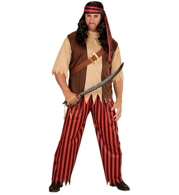 Widmann Pirate (Shirt With Vest And Belt, Pants, Head Scarf) (M) Different Color - Imagen 1 de 4