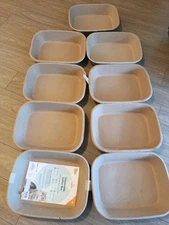 New Kitty Sift Disposable Cat Litter Box Bundle Recycled Fiber Lot Of 9 Boxes!