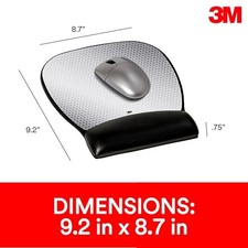 3M PRECISE MOUSE PAD WITH GEL WRIST REST, SOO...