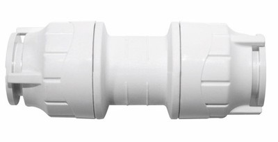 Restposten 15 x 28 mm Polyfit gerade Kupplung weiß FIT028