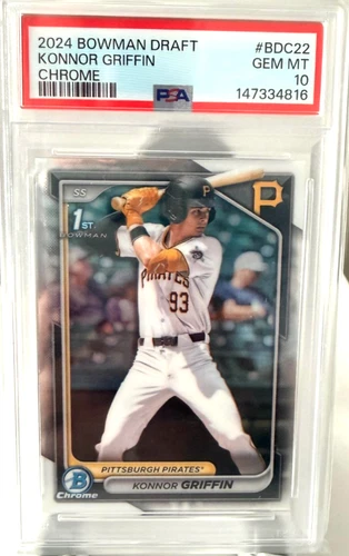 2024 Bowman Draft Chrome #BDC-22 Konnor Griffin PSA 10 1st Bowman