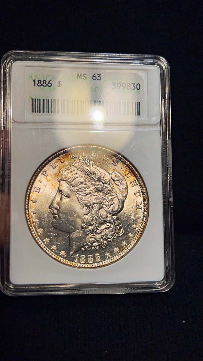 MS 63 Graded 1886 Year Morgan US Dollars (1878-1921) for sale | eBay