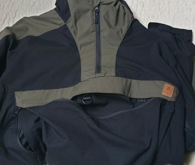 Helikon-Tex Woodsman Anorak Jacket Soft Shell Black /Taiga Green Outdoor Jacke L