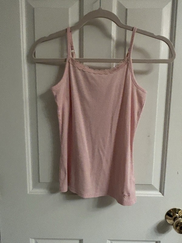 Girls Pink Justice Cami-Size 14