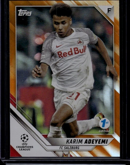 2021-22 Topps UEFA Champions League Karim Adeyemi Orange Foil /25 FC Salz b12a