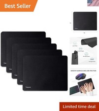 5 Pack Mouse Pad, Ultra-Smooth Gaming Mousepad, Non-Slip Rubber Base Waterpro...