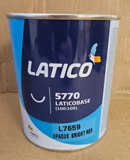 LATICO KAPCI BASECOAT L7659 BRIGHT RED  1 L ( 1 Qt )  1:1 MIX