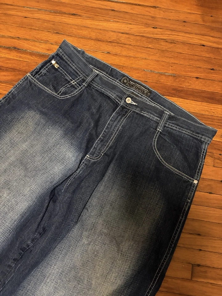 Vintage Y2K South Pole Shorts Blue Faded Baggy Denim Jean Shorts Size 42 Skate - Image 3 of 4